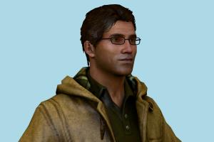 Harry Mason Silent-Hill, man, male, boy, people, human, xna, characters, rigged